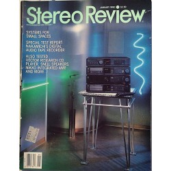 Stereo Review 1990 No. January Systems fpr small spaces Magazine