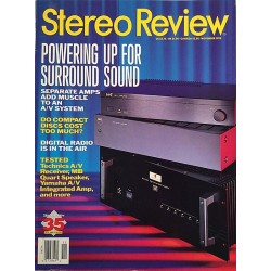 Stereo Review 1993 No. November Powering up for surround sound Magazine