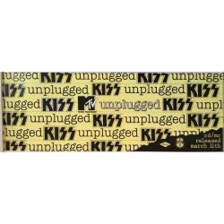 Kiss: MTV unplugged : Promojuliste 70cm x 23cm - used original promo poster