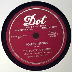 Fontane Sisters: Playmates / Rollin’ Stone  kansi muovi / paperikansi levy VG savikiekko gramofonilevy