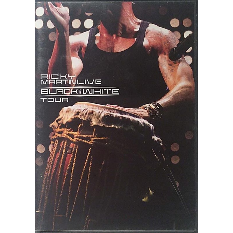 DVD - MARTIN RICKY :  BLACK AND WHITE LIVE +CD   2007 POP SONY tuotelaji: KDVD