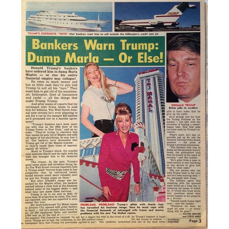 National Enquirer 1990 No. June 19 Donald Trump,Michael Jackson Magazine