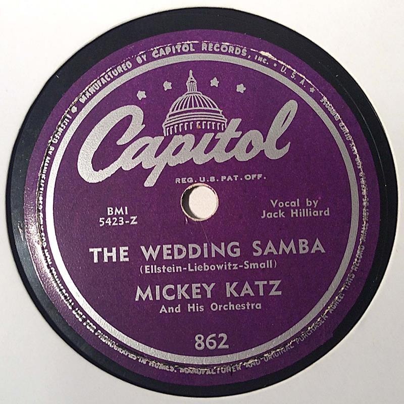 Katz Mickey: (Put Another Nickel In) Music! Music! Music!  kansi paperikansi/muovitasku levy VG savikiekko gramofonilevy