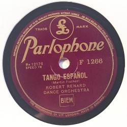 Renard Robert Dance Orchestra: Tango Illusion / Tango Espanol  kansi paperikansi/muovitasku levy VG+ savikiekko gramofonilevy