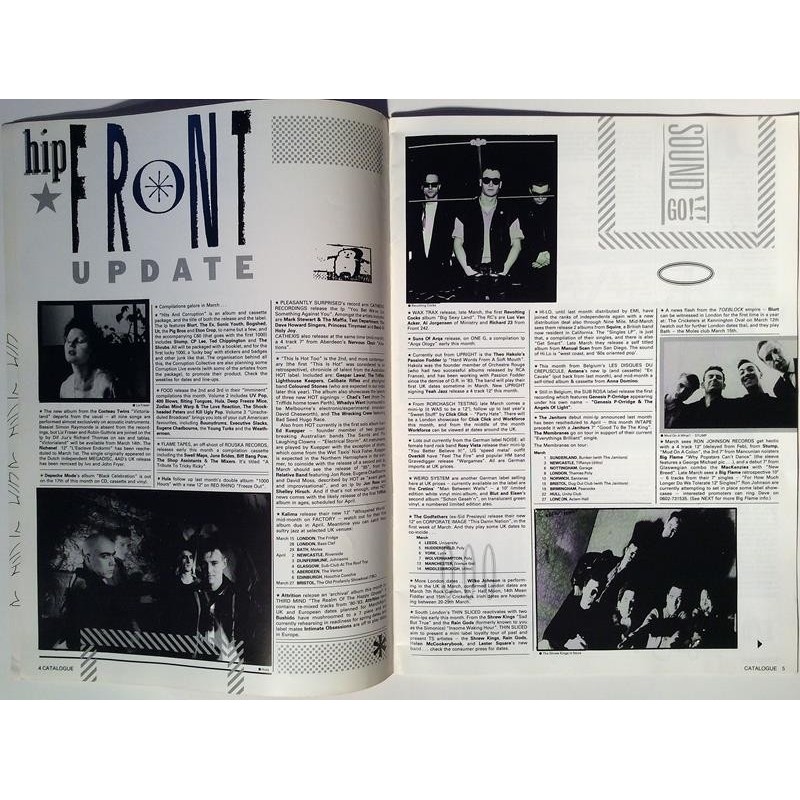 Catalogue 1986 No. march issue 35 For the independent music trade Magazine