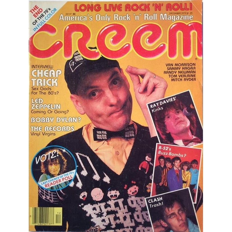 Creem : Cheap Trick,Led Zeppelin,Ray Davies - used magazine