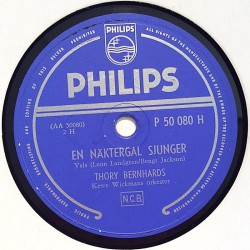 Bernhards Thory : Ann-Caroline / En Näktergal Sjunger - shellac 78 rpm record