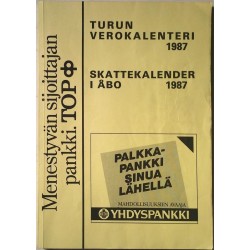 Turun Verokalenteri: 1987  kansi EX- sisäsivut EX Käytetty kirja