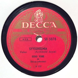 Väre Eero : Muistelen Karjalaa / Syysunelmia - shellac 78 rpm record
