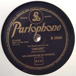 Goodwin Ron and his Orchestra: Song from Moulin Rouge / Limelight  kansi paperikansi/muovitasku levy VG savikiekko gramofonilevy