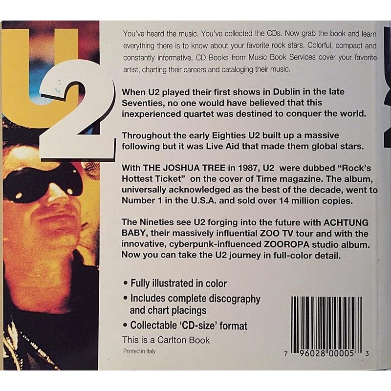 U2 - CD BOOK koko 12 x 14 cm 120 sivua