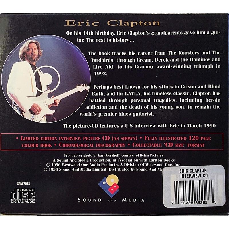CLAPTON ERIC - INTERVIEW CD+BOOK koko 12 x 14 cm 120 sivua