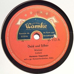 HAGESTEDT HERMANN :  GOLD UND SILBER / SCHLITTSCHUHLÄUFER    50L POLYDOR  kansi  kunnottelematon levy  P