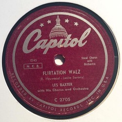 Baxter Les with his chorus : Atlantis / Flirtation Waltz - shellac 78 rpm record