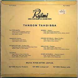 Eri esittäjiä: Tangon tahdissa 10”-LP  kansi VG levy VG LP 10”