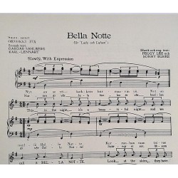 Bella Notte : Peggy Lee och Sonny Burke - Noter