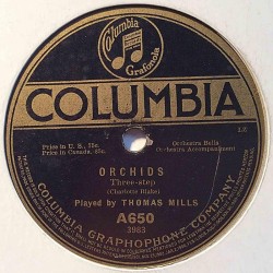 Mills Thomas / Prince’s Orchestra: Orchids / In happy slumberland  kansi paperikansi/muovitasku levy G savikiekko gramofonilevy