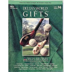 Delta’s World of Gifts: Order Free While In-Flight  kansi VG+ sisäsivut EX Käytetty kirja/mainoslehti