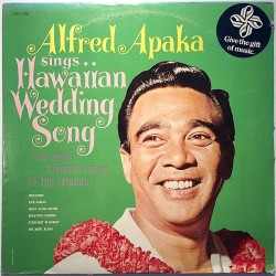 Apaka Alfred: sings Hawaiian Wedding Song  kansi EX levy EX Käytetty LP