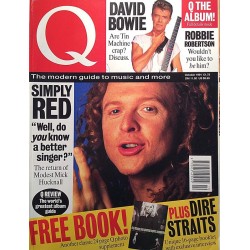 Q 1991 61 october David Bowie, Robbie Robertson, Simply Red aikakauslehti