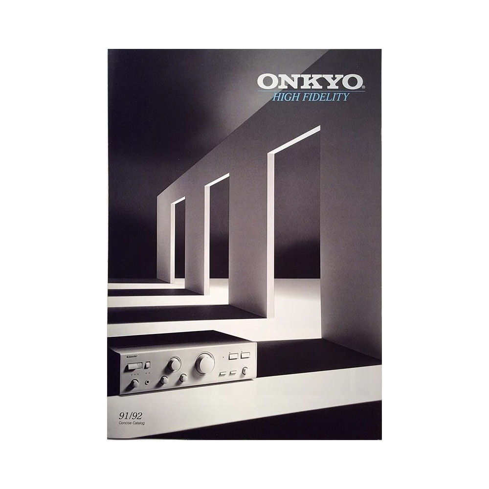 Onkyo High Fidelity 91/92 Concise Catalog Tuoteesite Hifi