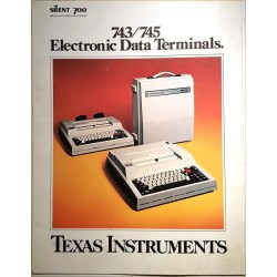 Silent 700 electronic data terminals : 743/745 esite - Broschyr dator