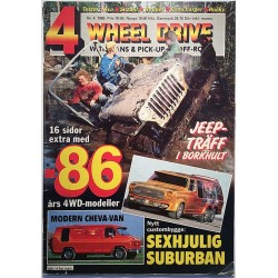 4 Wheel Drive 1985 Nr.4 16 sidor extra -86 års 4WD-modeller aikakauslehti