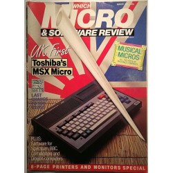 Which Micro & software review : Toshiva MSX, Commodore, musical micros - used magazine