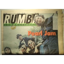 Rumba rockin ajankohtaislehti : Pearl Jam, Eero Raittinen, Radiopuhelimet - begagnade magazine musik