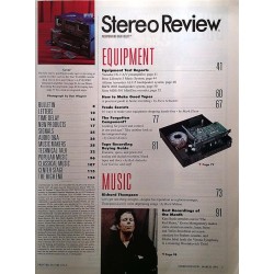 Stereo Review : Home Recording, Analog and Dicital Recorders - begagnade magazine audio hi-fi