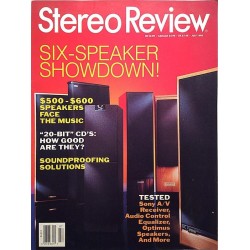 Stereo Review : SIX-Speaker Showdown! - used magazine audio hi-fi