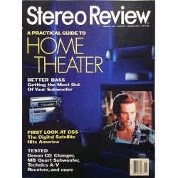 Stereo Review 1995 January Practical Guide to Home Theater aikakauslehti audio