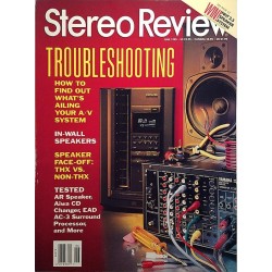 Stereo Review : Troubleshooting, In-Wall Speakers - used magazine audio hi-fi