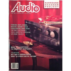 Audio 1991 June Yamaha DSP-A1000. KEF 105/3 loudspeakers aikakauslehti audio