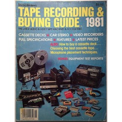 Stereo Review’s Tape Recording : Buying Guide 1981 - begagnade magazine audio