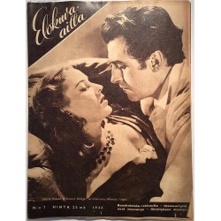 Elokuva-Aitta 1948 N:o 7 Valerie Hobson ja Stewart Granger, Blance Fury aikakauslehti elokuva