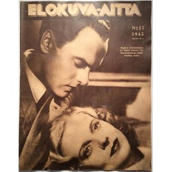 Elokuva-Aitta 1945 N:o 17 Regina Linnanheimo ja Rauli Tuomi, Rakkauden risti aikakauslehti elokuva