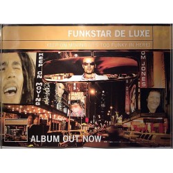 Funkstar De Luxe: Keep On Moving : promojuliste, Album out now 84cm x 59cm - Begagnat Poster