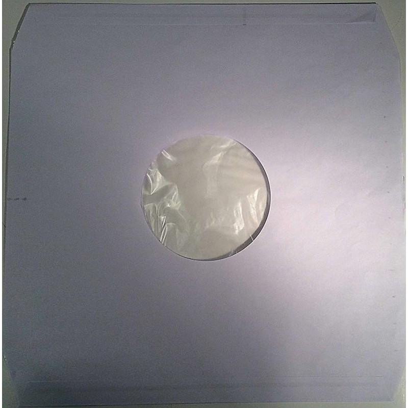 LP-levyn sisäpussi 50kpl : 30.9cm x 30.5cm muovivuorattu valkoinen - TARVIKE