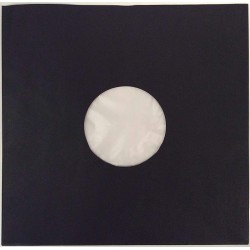 LP-levyn sisäpussi 1kpl musta : 30.8cm x 30.6cm muovivuorattu - TARVIKE