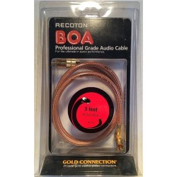 BOA audio kaapeli 90cm uros - uros 1985 AC12 24 karaatin kultaus RCA liittimissä Accessories