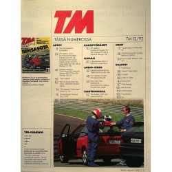 Tekniikan Maailma 1992 12 Bensasota, vertailussa pienet nopeat aikakauslehti