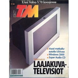 Tekniikan Maailma 2000 4 Volvo V70 koeajossa, Vertailu: laajakuvatelevisiot aikakauslehti