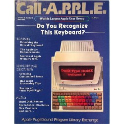 Call A.P.P.L.E. Magazine 1985 May Do You Recognize This Keyboard aikakauslehti tietokone