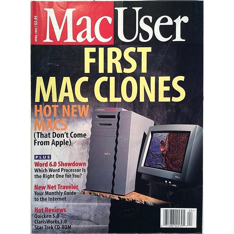 MacUser 1995 April First Mac Clones aikakauslehti tietokone