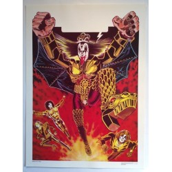 Kiss 1979 original poster By: Kevin O’neill, 30 cm x 41 cm