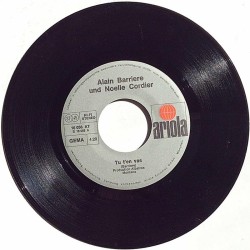 Barrière Alain 1975 16 056 AT Tu T'En Vas / Un poete second hand single