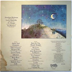 Jonathan Richman & The Modern Lovers: Back In Your Life  kansi F levy VG LP