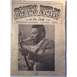 Blues News 1975 4 Rory Gallagher Ruisrockissa aikakauslehti musiikki