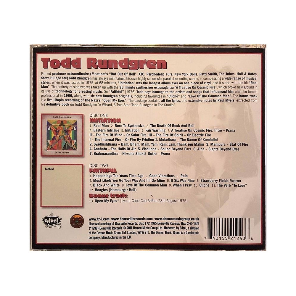 Rundgren Todd CD, year 1975/1976